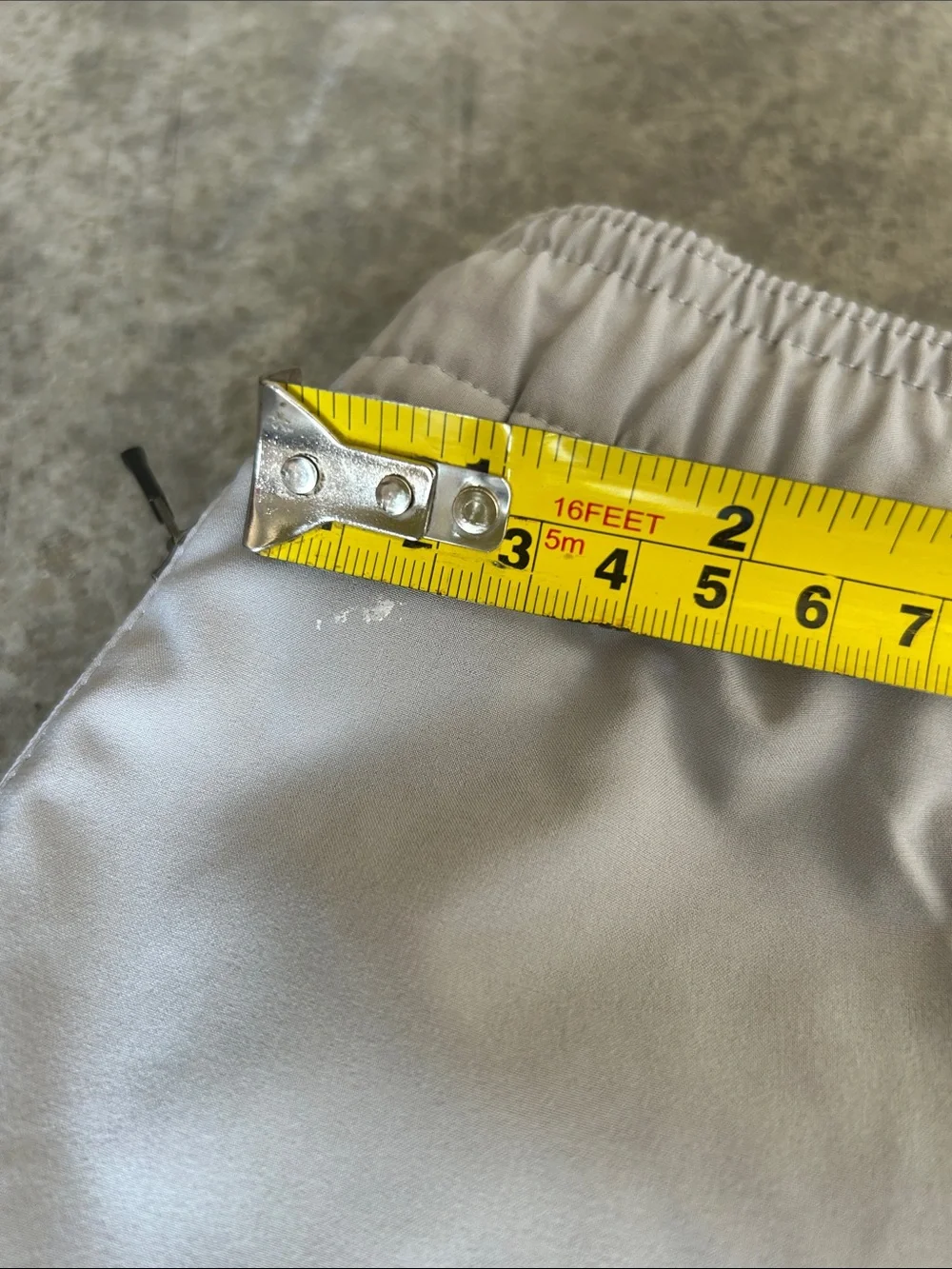 Stio Light Gray Swim Trunks with Orange Drawcord